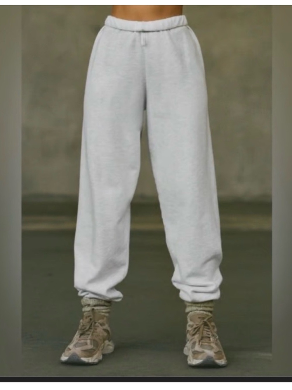 Joah Brown Light Gray Cozy Track Joggers